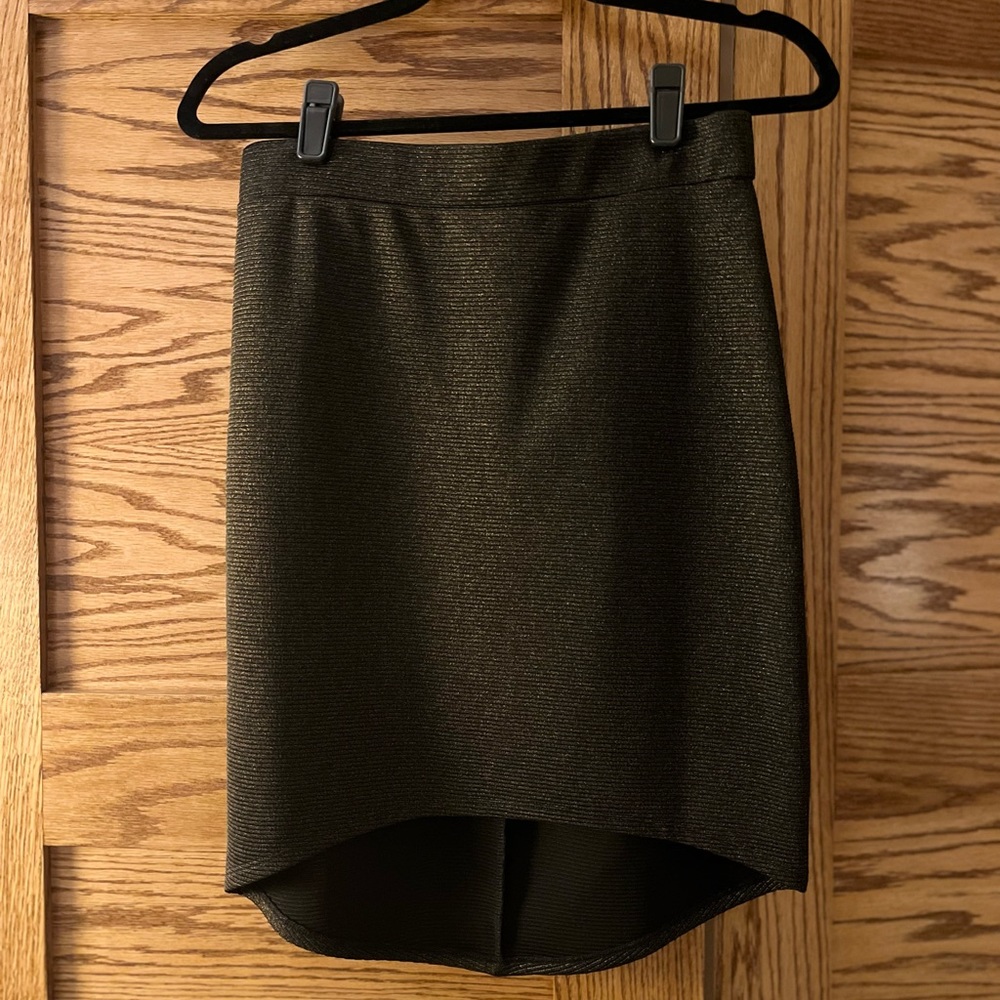 Women’s Medium Skirt by Material Girl, Brown and Black with subtle gold shimmer
